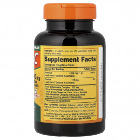 American Health, Ester-C® с цитрусовыми биофлавоноидами, 1000 мг, 90 вегетарианских таблеток в Москве - eco-herb.ru | фото