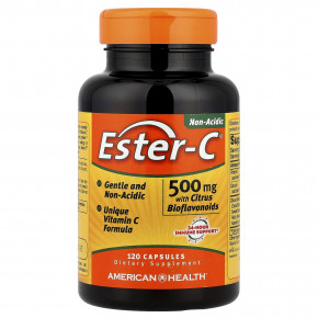 American Health, Ester-C® с цитрусовыми биофлавоноидами, 120 капсул в Москве - eco-herb.ru | фото