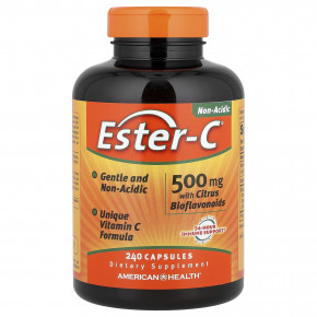 American Health, Ester-C® с цитрусовыми биофлавоноидами, 240 капсул - описание
