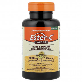 American Health, Ester-C® с витамином D3, 60 вегетарианских таблеток (Товар снят с продажи) в Москве - eco-herb.ru | изображение American Health, Ester-C® с витамином D3, 60 вегетарианских таблеток (Товар снят с продажи) в Москве - eco-herb.ru | фото