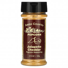 Amish Country Popcorn, Попкорн, халапеньо и чеддер, 134 г (4,75 унции) - описание | фото