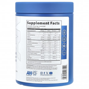 AN Supps, Перед тренировкой, голубая малина, 390 г (13,75 унции) в Москве - eco-herb.ru | фото