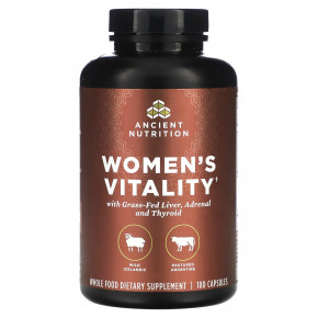 Ancient Nutrition, Women's Vitality, 180 капсул - описание | фото