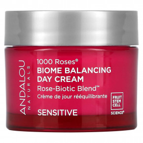 Andalou Naturals, 1000 Roses, дневной балансирующий крем Biome, для чувствительной кожи, 50 г (17 унций) - описание | фото