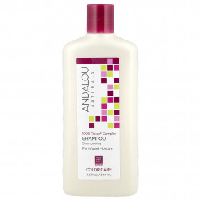Andalou Naturals, шампунь, для ухода за окрашенными волосами, комплекс 1000 Roses®, 340 мл (11,5 жидк. унции) - описание