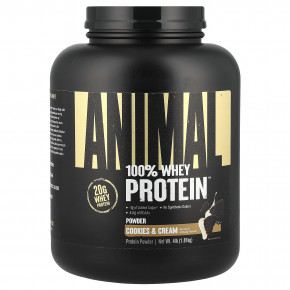 Animal, 100% Whey Protein™, порошок из сывороточного протеина Whey Protein™, печенье и сливки, 1,81 кг (4 фунта) в Москве - eco-herb.ru | фото