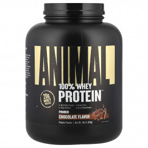 Animal, 100% Whey Protein™, сывороточный протеин в порошке, шоколадная помадка, 1,81 кг (4 фунта) - описание