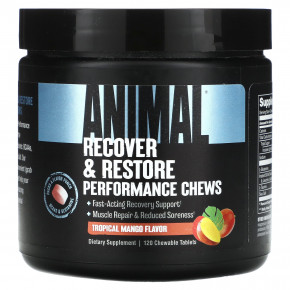 Animal, Жевательные таблетки Recover & Restore, тропическое манго, 120 жевательных таблеток в Москве - eco-herb.ru | фото