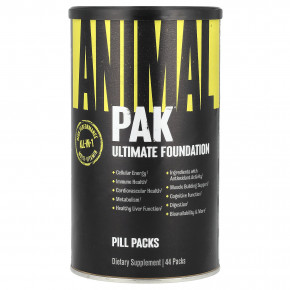 Animal, PAK, Ultimate Foundation, мультивитаминный комплекс, 44 пакетика - описание | фото