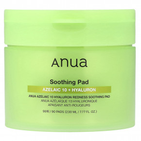 Anua, Azelaic 10, гиалуроновые диски, против покраснений, 90 шт. - описание | фото