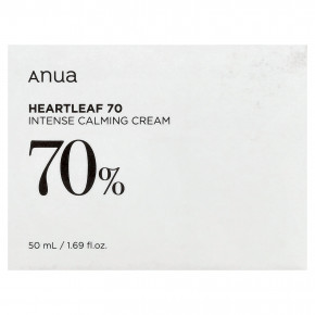 Anua, Heartleaf 70, интенсивный успокаивающий крем, 50 мл (1,69 жидк. унции) в Москве - eco-herb.ru | фото