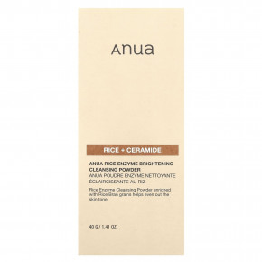 Anua, Осветляющий очищающий порошок с рисовыми ферментами, рис + керамид, 40 г (1,41 унции) в Москве - eco-herb.ru | фото