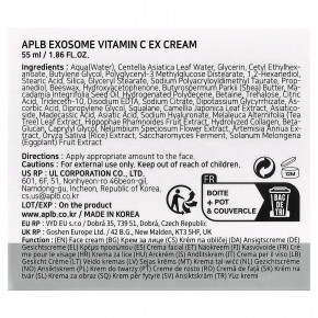 APLB, Exosome, крем с витамином C EX, 55 мл (1,86 жидк. Унции) в Москве - eco-herb.ru | изображение APLB, Exosome, крем с витамином C EX, 55 мл (1,86 жидк. Унции) в Москве - eco-herb.ru | фото