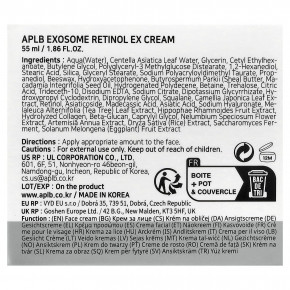 APLB, Exosome Retinol EX, крем, 55 мл (1,86 жидк. Унции) в Москве - eco-herb.ru | изображение APLB, Exosome Retinol EX, крем, 55 мл (1,86 жидк. Унции) в Москве - eco-herb.ru | фото