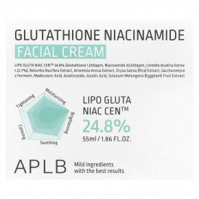 APLB, глутатион и никотинамид, крем для лица, 55 мл (1,86 жидк. унции) в Москве - eco-herb.ru | фото