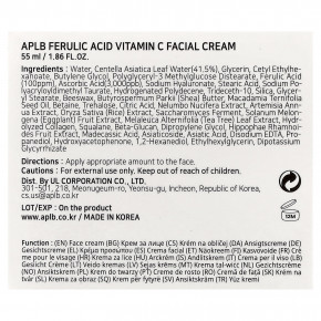 APLB, Крем для лица с феруловой кислотой и витамином C, 55 мл (1,86 жидк. Унции) в Москве - eco-herb.ru | фото