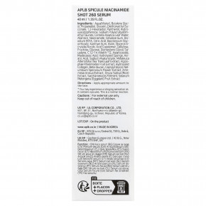 APLB, Spicule Niacinamide Shot 260, сыворотка, 40 мл (1,35 жидк. унции) в Москве - eco-herb.ru | изображение APLB, Spicule Niacinamide Shot 260, сыворотка, 40 мл (1,35 жидк. унции) в Москве - eco-herb.ru | фото