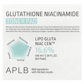 APLB, Тоник с глутатионом и никотинамидом, 60 шт., 100 мл (3,38 жидк. Унции) в Москве - eco-herb.ru | фото