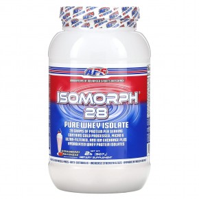 APS, Isomorph 28, чистый изолят сыворотки, клубничный молочный коктейль, 907 г (2 фунта) - описание