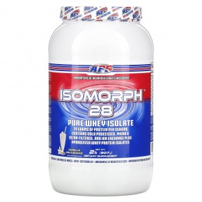 APS, Isomorph 28, чистый изолят сыворотки, ванильный молочный коктейль, 907 г (2 фунта) - описание