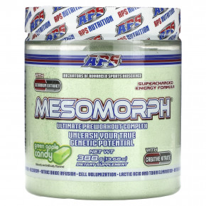 APS, Mesomorph, конфеты с зеленым яблоком, 388 г (13,68 унции) - описание