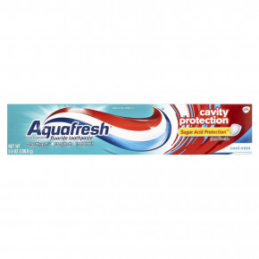 Aquafresh, Зубная паста с фтором Triple Protection®, защита кариеса, холодная мята, 158,8 г (5,6 унции) в Москве - eco-herb.ru | изображение Aquafresh, Зубная паста с фтором Triple Protection®, защита кариеса, холодная мята, 158,8 г (5,6 унции) в Москве - eco-herb.ru | фото