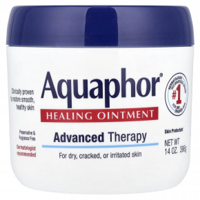 Aquaphor, Advanced Therapy, заживляющая мазь, 396 г (14 унций) - описание | фото