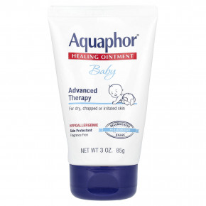 Aquaphor, заживляющая мазь для детей, без отдушки, 85 г (3 унции) - описание | фото