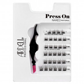 Ardell, Press On, Pre-Glued Underlash Extensions, Naked Natural, 30 предварительно приклеенных кластеров и аппликатор в Москве - eco-herb.ru | фото