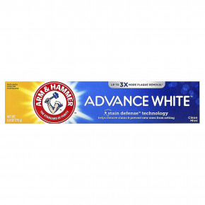 Arm & Hammer, Advance White™, зубная паста с фторидом против кариеса, чистая мята, 170 г (6 унций) в Москве - eco-herb.ru | фото