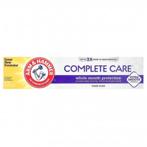 Arm & Hammer, CompleteCare, зубная паста с фторидом против кариеса, свежая мята, 170 г (6 унций) в Москве - eco-herb.ru | фото