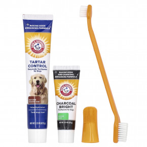 Arm & Hammer, Стоматологический набор для собак от зубного камня, говядина, набор из 4 предметов в Москве - eco-herb.ru | фото