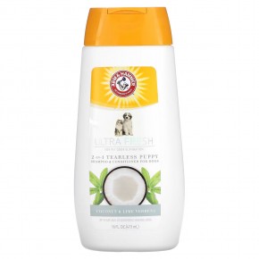 Arm & Hammer, Ultra Fresh,  2 In 1 Tearless Puppy Shampoo & Conditioner, For Dogs, Coconut & Lime Verbena, 16 fl oz (473 ml) в Москве - eco-herb.ru | фото