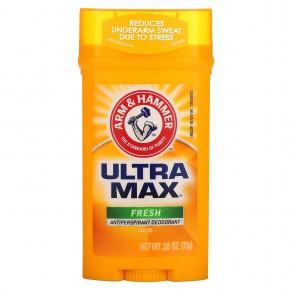 Arm & Hammer, UltraMax, твердый дезодорант-антиперспирант для мужчин, аромат «Свежесть», 73 г (2,6 унции) - описание