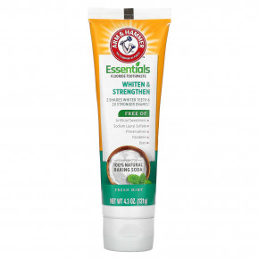 Arm & Hammer, Whiten & Strengthen, зубная паста с незаменимыми фторами, свежая мята, 121 г (4,3 унции) (Товар снят с продажи) в Москве - eco-herb.ru | фото