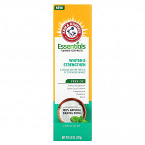 Arm & Hammer, Whiten & Strengthen, зубная паста с незаменимыми фторами, свежая мята, 121 г (4,3 унции) (Товар снят с продажи) в Москве - eco-herb.ru | фото