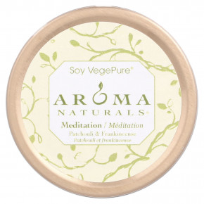 Aroma Naturals, Soy VegePure, свеча Meditation, удобна для путешествий, пачули и ладан, 79,38 г (2,8 унции) в Москве - eco-herb.ru | фото