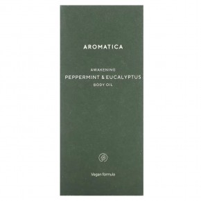 Aromatica, Awakening, масло для тела, перечная мята и эвкалипт, 100 мл (3,3 жидк. Унции) в Москве - eco-herb.ru | фото