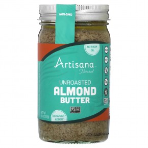 Artisana, Natural, Unroasted Almond Butter, 14 oz (397 g) в Москве - eco-herb.ru | фото