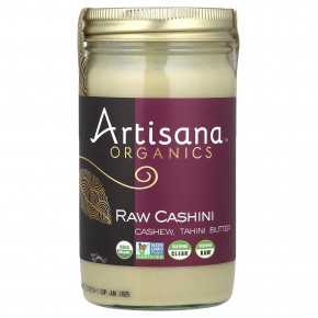 Artisana, Organics, Raw Cashini, кешью, масло тахини, 397 г (14 унций) - описание | фото