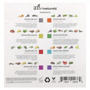 artnaturals, Набор эфирных масел, 8 лучших смесей, 8 флаконов по 10 мл (0,33 жидк. унц.) в Москве - eco-herb.ru | фото