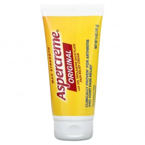 Aspercreme, Оригинальный обезболивающий крем с 10% салицилатом троламина, максимальная сила действия, без отдушек, 141 г (5 унций) в Москве - eco-herb.ru | фото