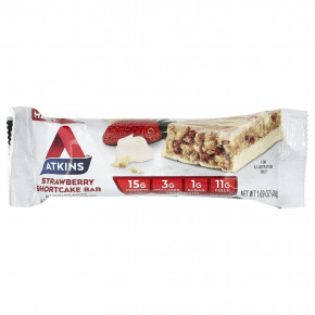 Atkins, Protein Meal Bar, батончик с клубничным пирожным, 5 батончиков, 48 г (1,69 унции) в Москве - eco-herb.ru | фото