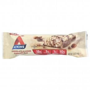 Atkins, Protein Meal Bar, шоколадно-миндальная карамель, 8 батончиков, 48 г (1,69 унции) в Москве - eco-herb.ru | фото