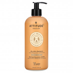 ATTITUDE, Furry Friends Natural Pet Care, шампунь для сухой кожи, лаванда, 473 мл (16 жидк. унц.) - описание