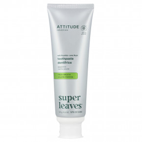 ATTITUDE, Super Leaves™, зубная паста для свежести дыхания, перечная мята, 120 г (4,2 унции) в Москве - eco-herb.ru | фото