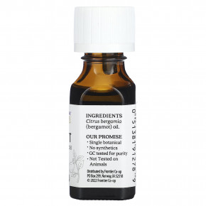Aura Cacia, 100% чистое эфирное масло бергамота, 0.5 жидкой унции (15 мл) в Москве - eco-herb.ru | фото