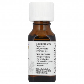 Aura Cacia, 100% чистое эфирное масло, кипарис, 15 мл (0,5 жидк. унции) в Москве - eco-herb.ru | фото