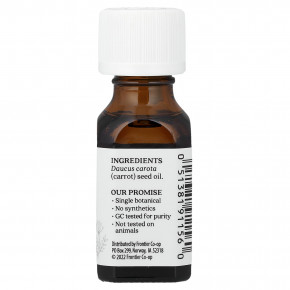 Aura Cacia, 100% чистое эфирное масло, семена моркови, 15 мл (0,5 жидк. унции) в Москве - eco-herb.ru | фото