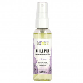 Aura Cacia, Chill Pill мист Essential Solutions, 2 жидких унции (59 мл) - описание | фото